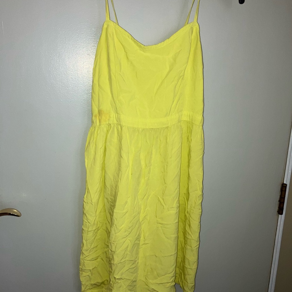 Bright Yellow Spaghetti Strap Top